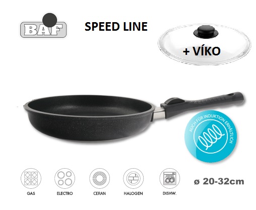 titanová pánev Baf speed line 24 cm indukce + víko