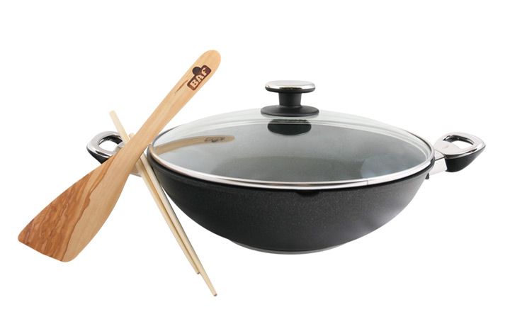 Pánev d32x10cm+PO skl.,WOK BAF 4,0l, GIANT lit.,ind.2ucha